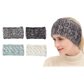 4-Pack: Women's Confetti Winter Headband Wrap and Ear Warmer