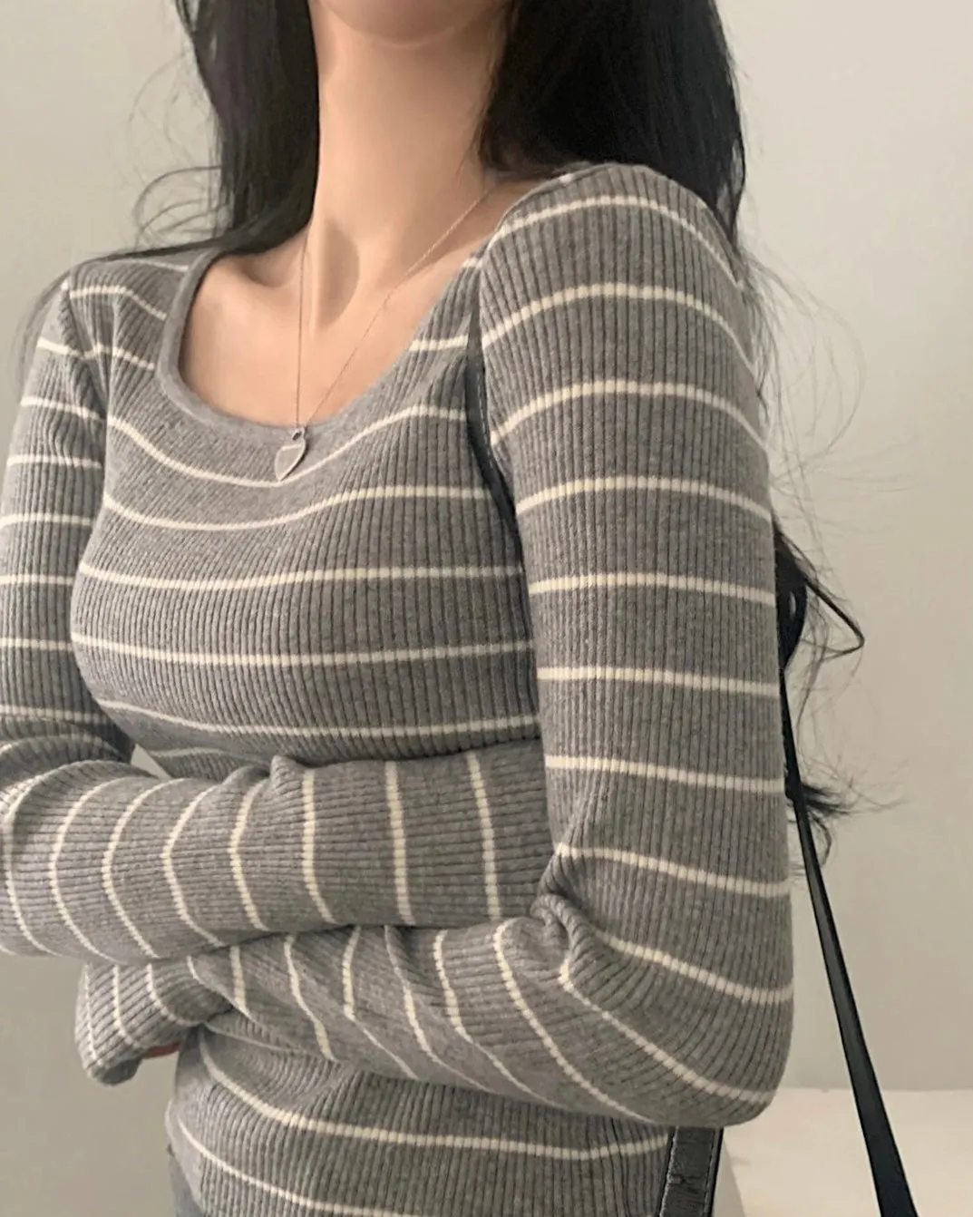 Alina Striped Knit Top