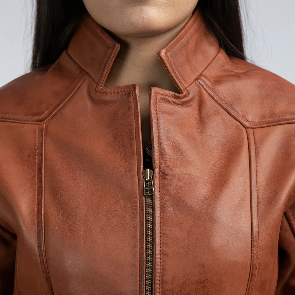 Alison Brown Leather Jacket