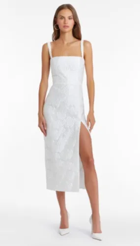 Amanda Uprichard Monica Jacquard Dress White