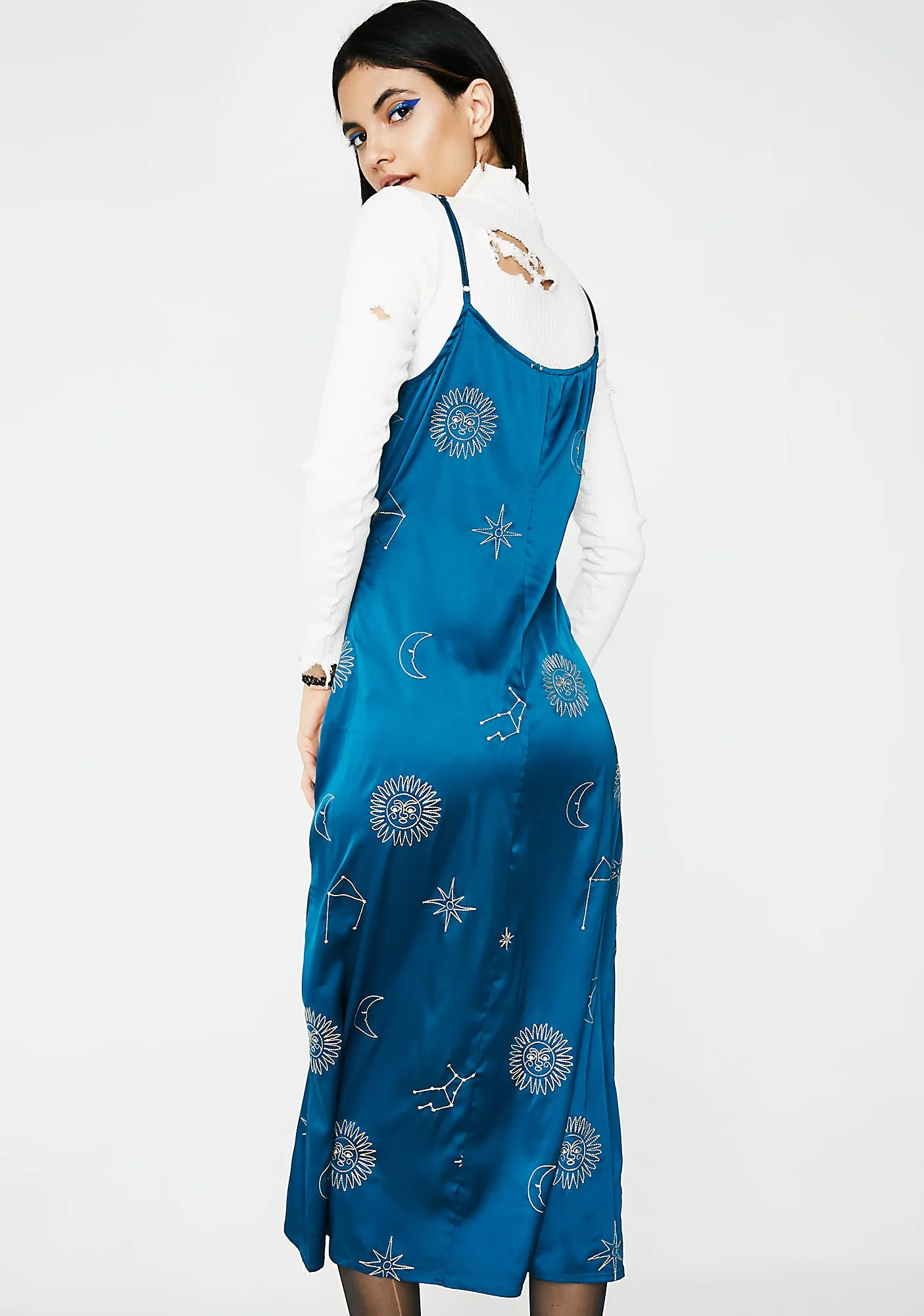 Among The Stars Slip Dress