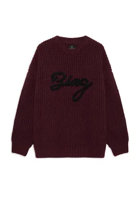 ANINE BING Sidney Screw Sweater Signature