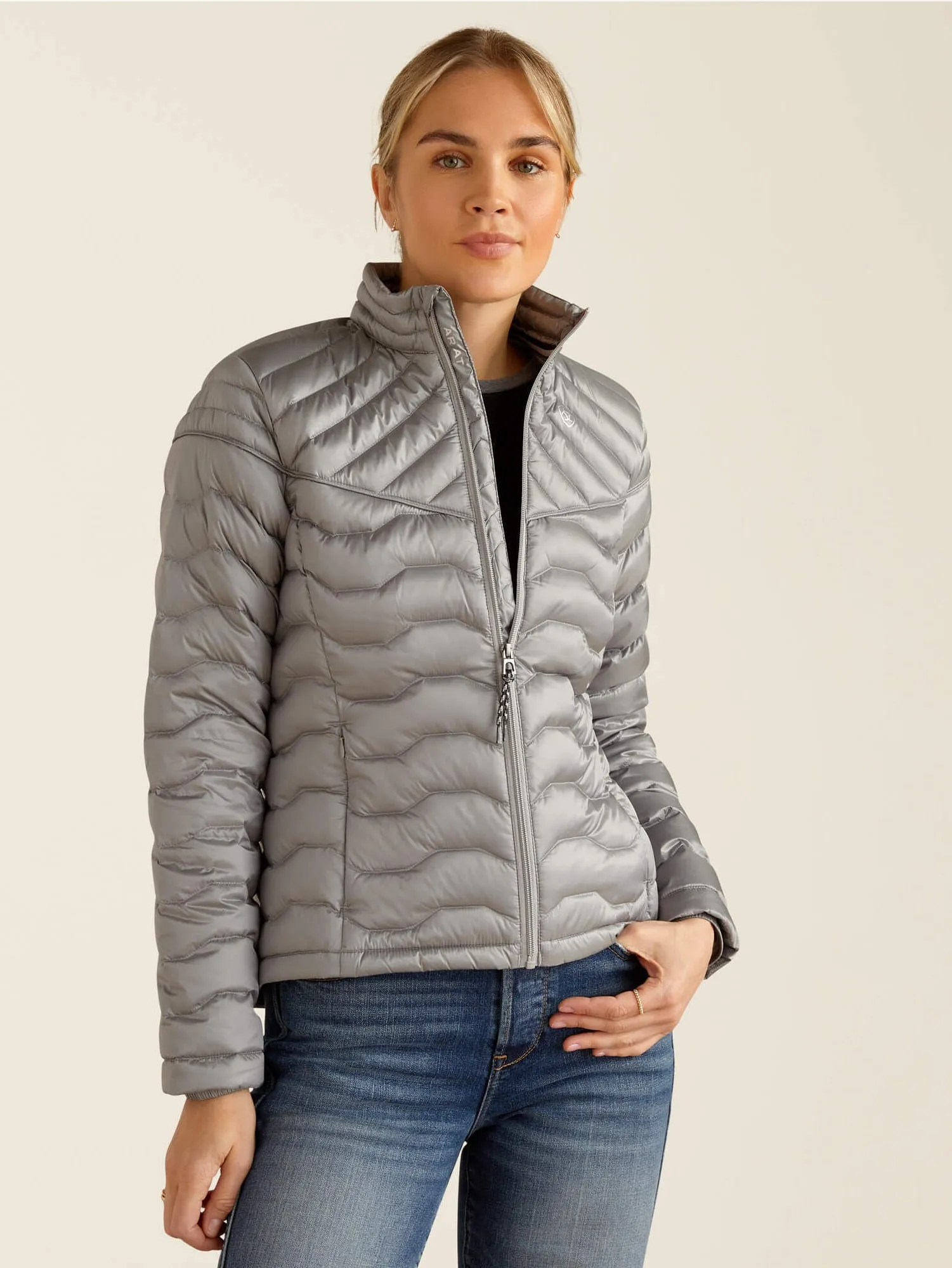 ARIAT Ideal Down Insulated Jacket - Womens - Iridescent Ultimate Grey