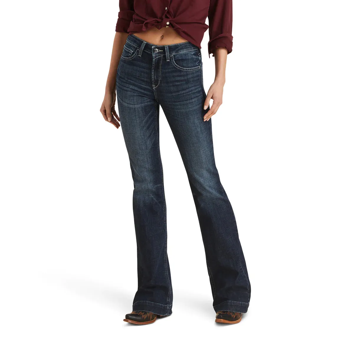 Ariat Womens High Rise Slim Trouser - Ryki Missouri