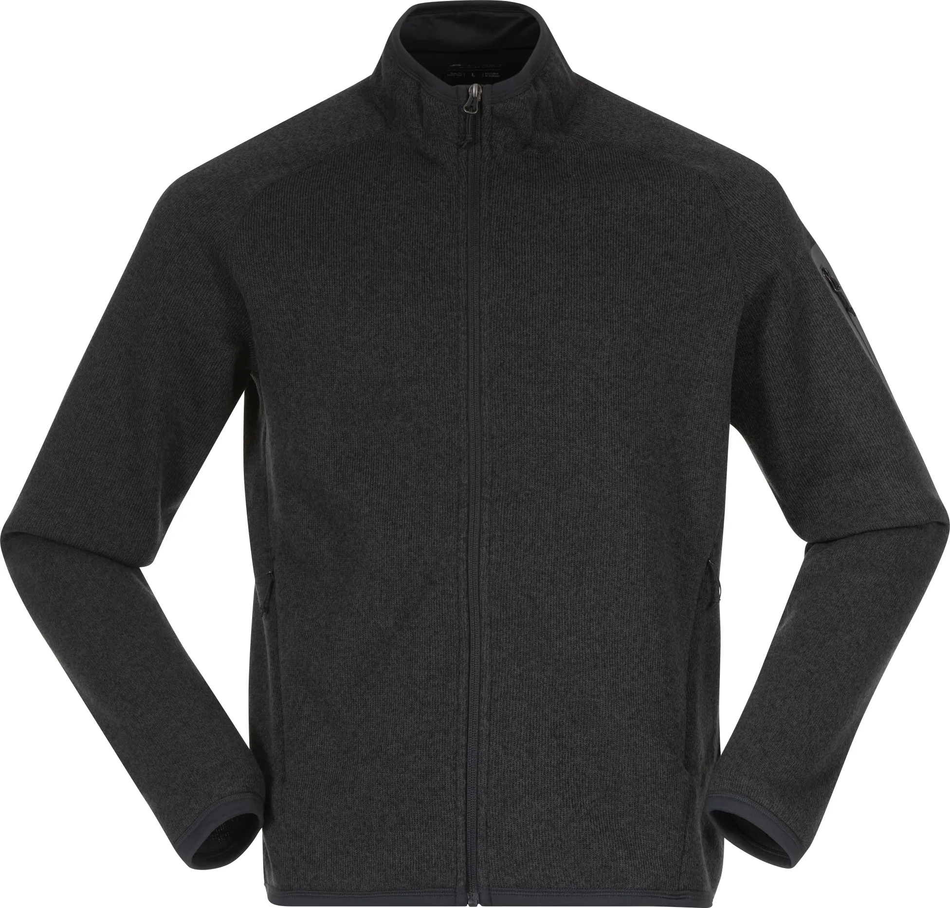 Bergans Men&#x27;s Kamphaug Knitted Jacket Dark Shadow Grey | Buy Bergans Men&#x27;s Kamphaug Knitted Jacket Dark Shadow Grey here | Outnorth