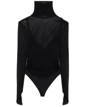 Black Velora Long Sleeve Body Suit