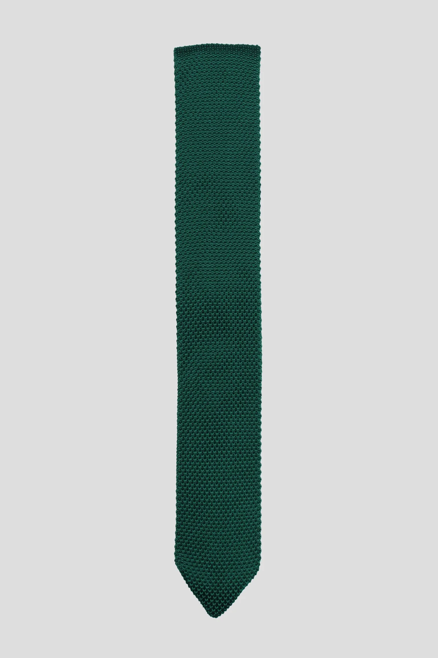 Bowie Bottle Green Knitted Tie