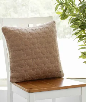 Bubble Cotton Knitted Decorative Dove Beige & Natural Color 18 x 18 Inches Cushion Cover