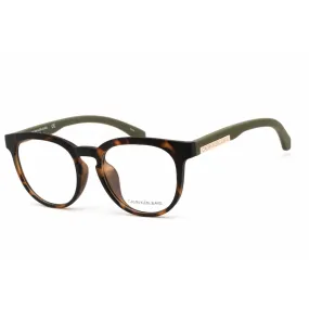 Calvin Klein Jeans Unisex Eyeglasses - Matte Tokyo Tortoise Round Frame | CKJ804AF 217