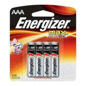 Cardinal Health™ Energizer Max® AAA Alkaline Battery, 1.5V, 4 Count