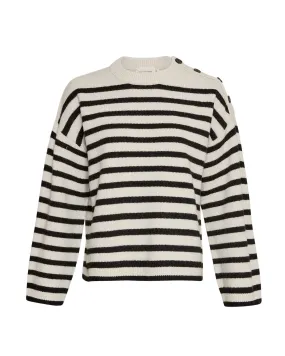 Carina Pullover Stp - Egret/Black