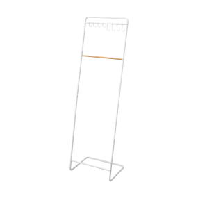 Coat Rack with Hat Storage (66" H)  - Steel   Wood