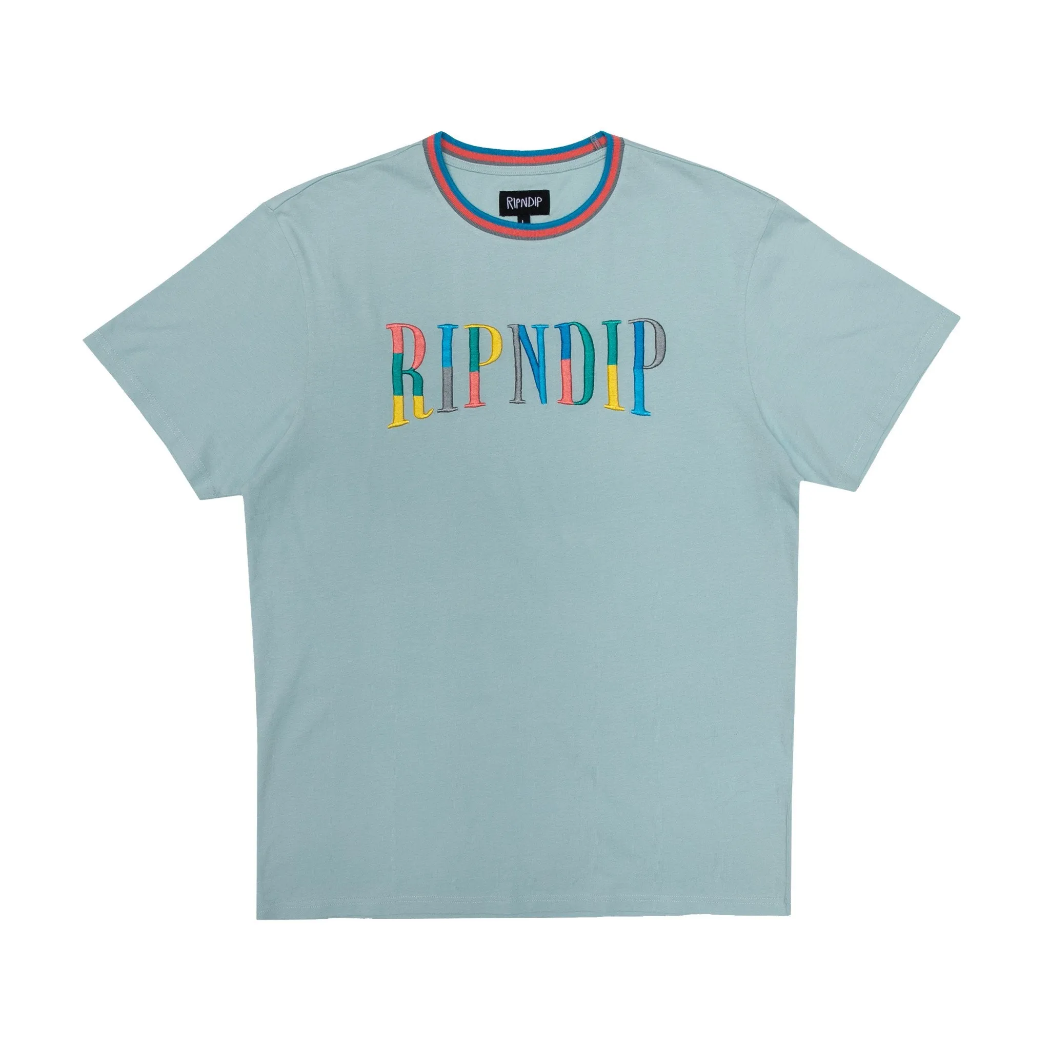 Color Block Logo Tee (Ice Blue)