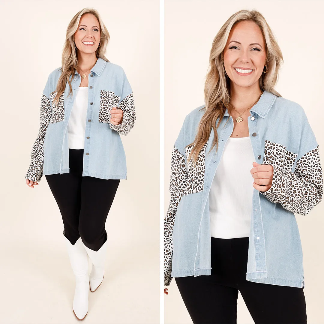 Denim Day Shacket, Denim Chambray