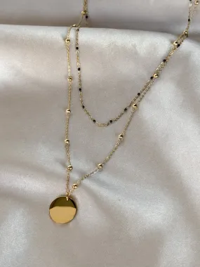 Double Layer Pendant Necklace