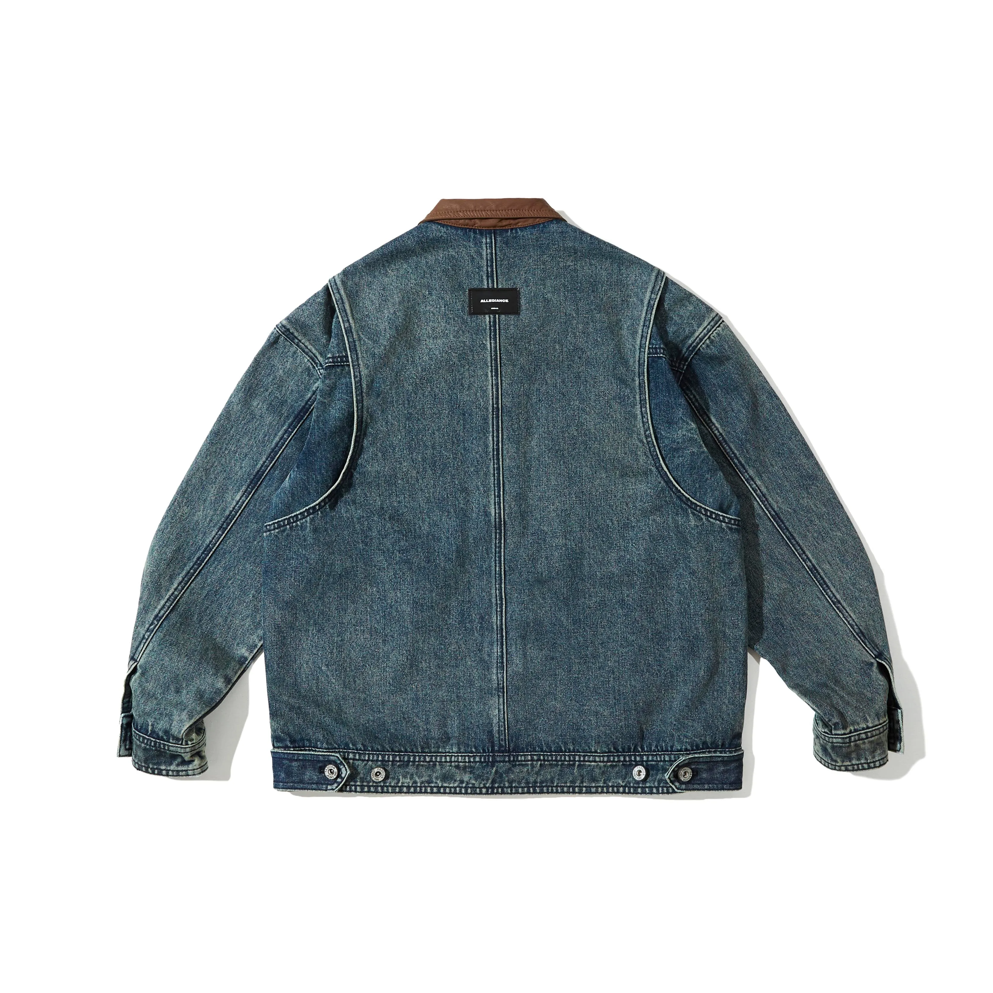 Faire Echo washed PU denim Work Jacket