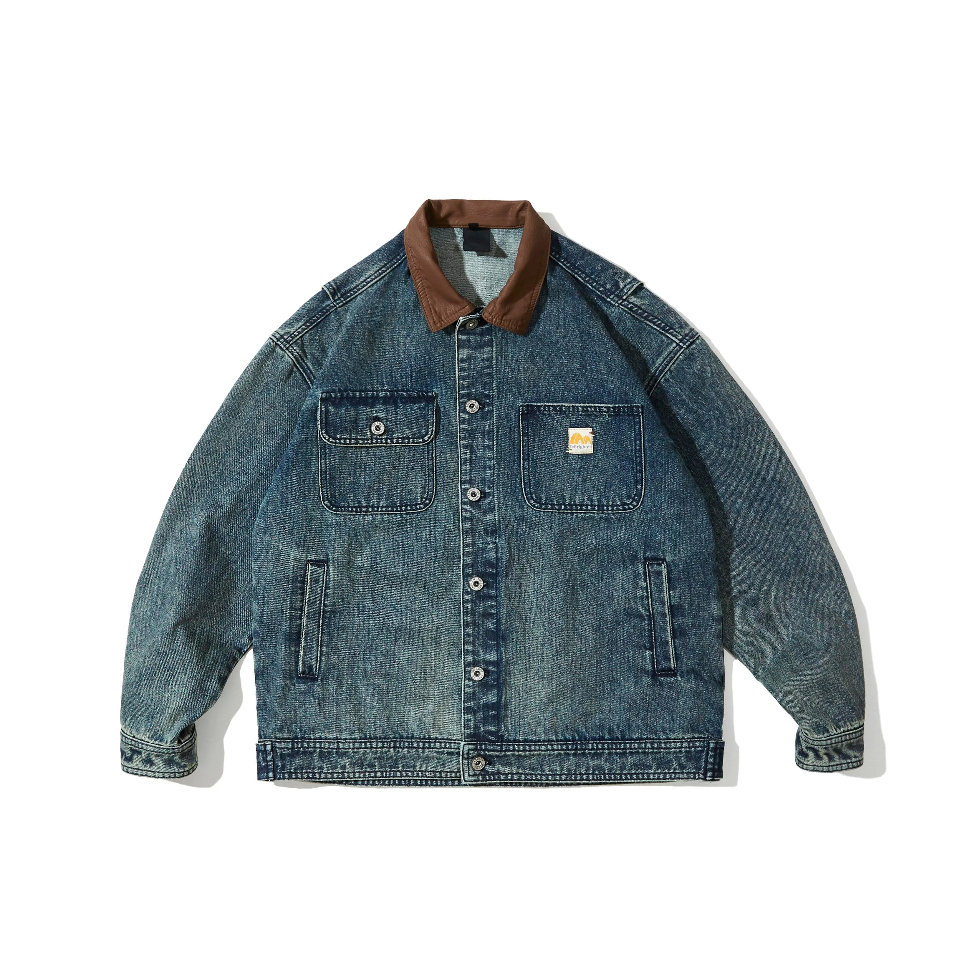 Faire Echo washed PU denim Work Jacket