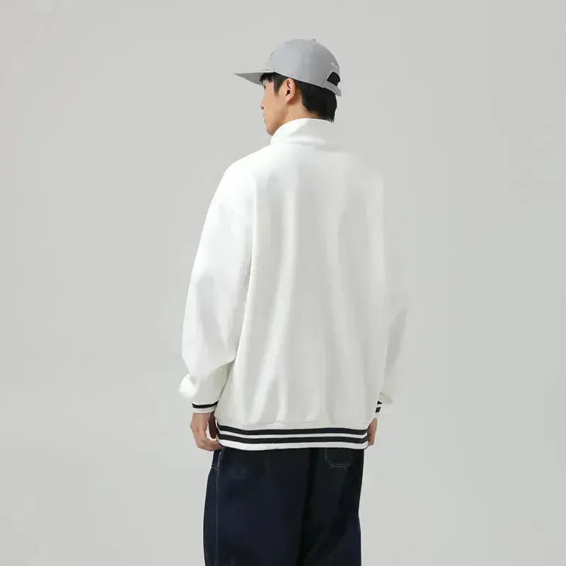 Fall Teenagers Oversized Pullover Top for men