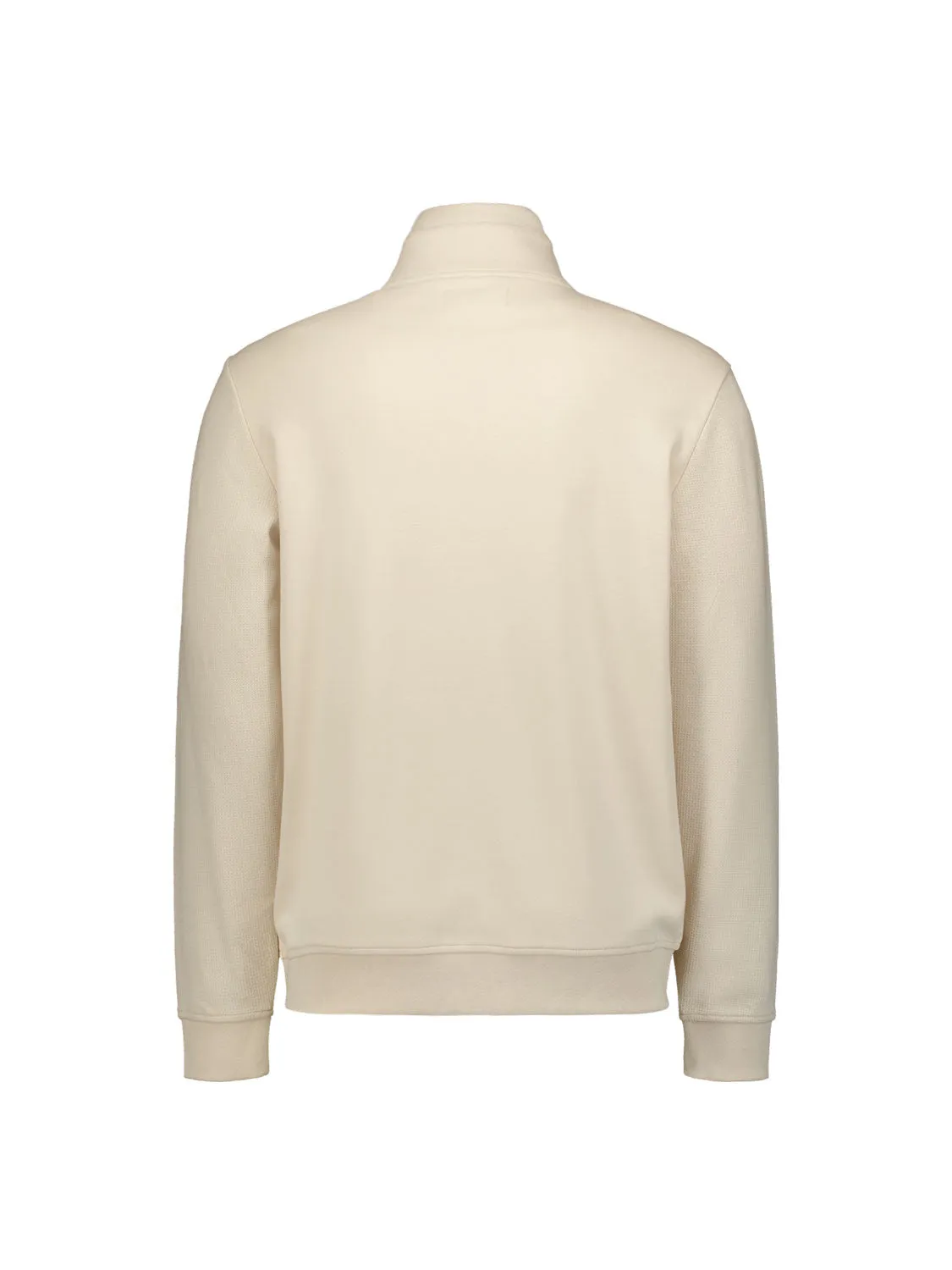 Full Zip Sweater: Cream