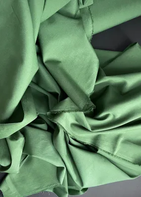 Go to Organics - Fine Cotton Poplin. Grass Green