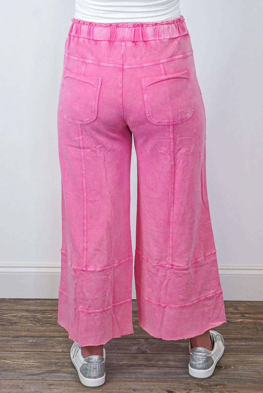 Happy Place Barbie Pink Knit Pants