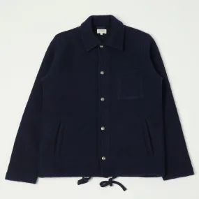 Hartford 'Duane' Knitted Wool Jacket - Navy