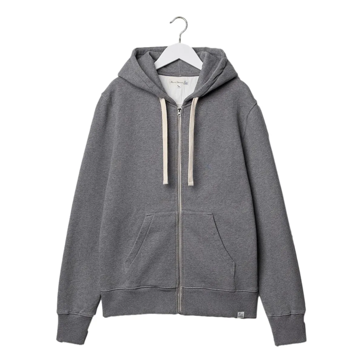 Hooded Zip Jacket 11oz/sq.yd Grey Mel