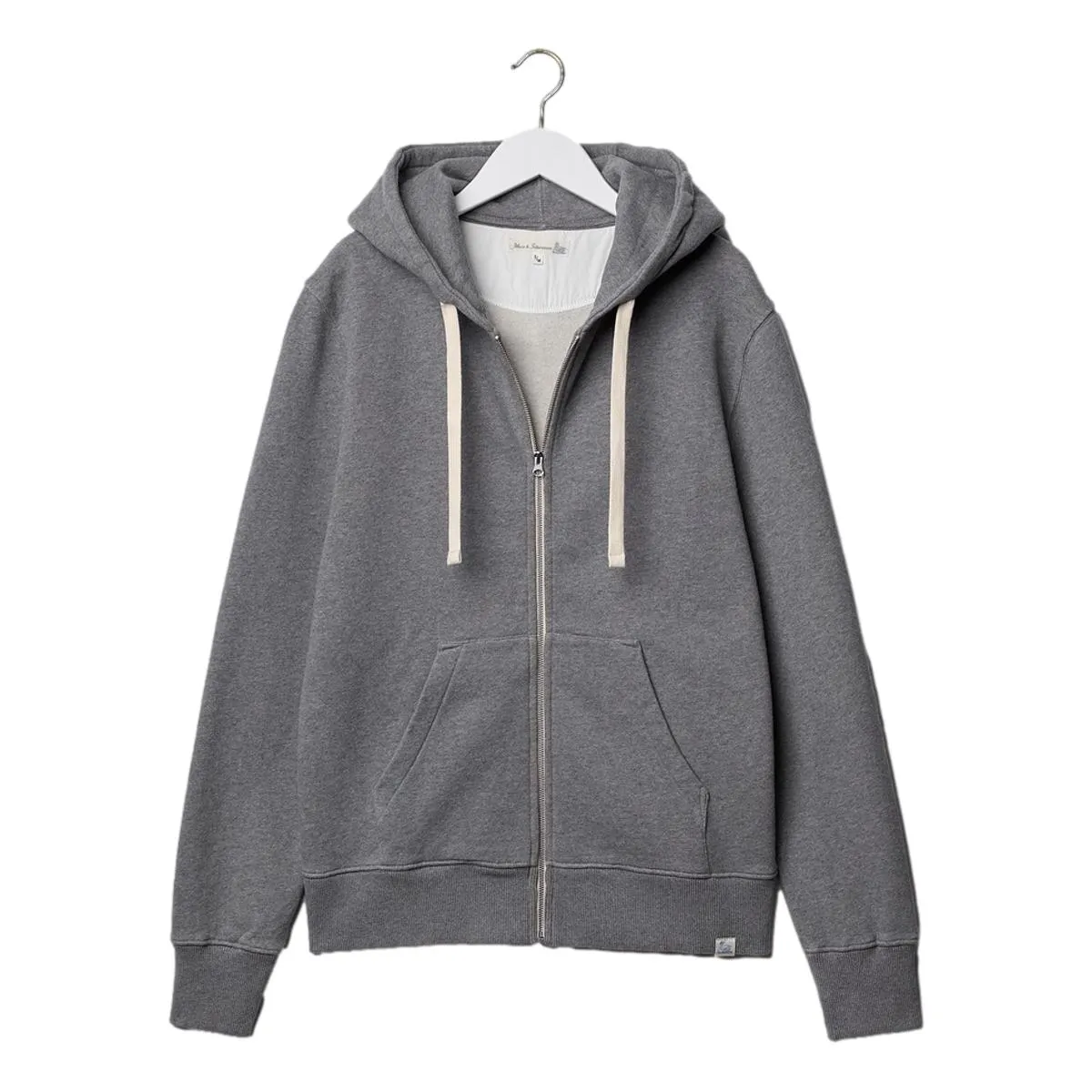 Hooded Zip Jacket 11oz/sq.yd Grey Mel