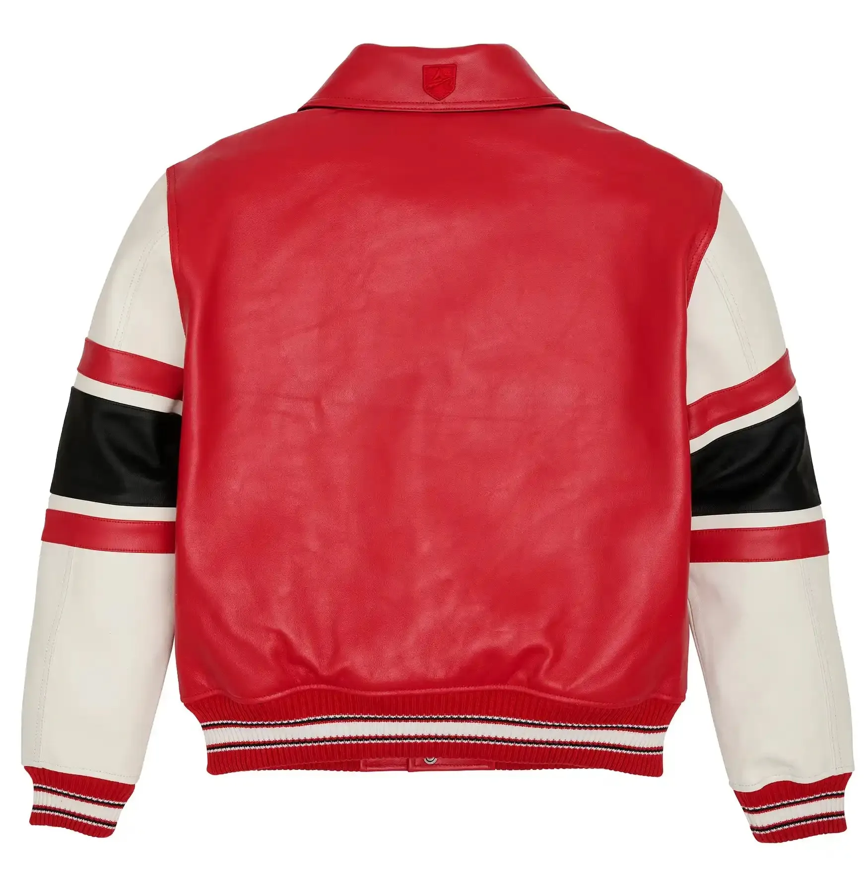 Mens Avirex The Legend Red Leather Jacket