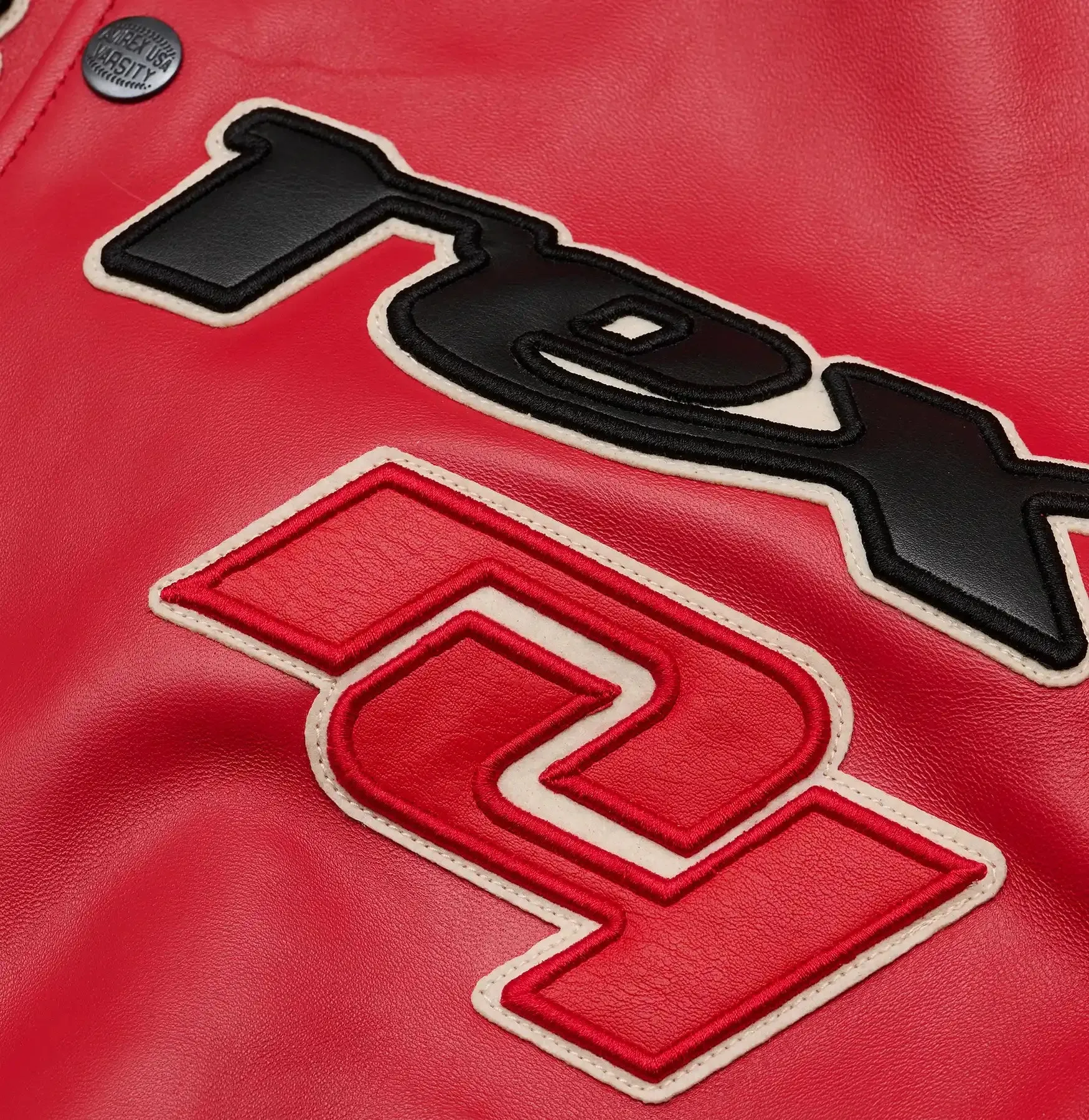 Mens Avirex The Legend Red Leather Jacket