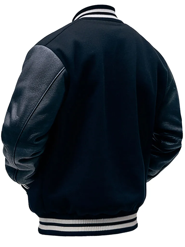 Men's Centineo The Perfect Date Black Varsity Jacket