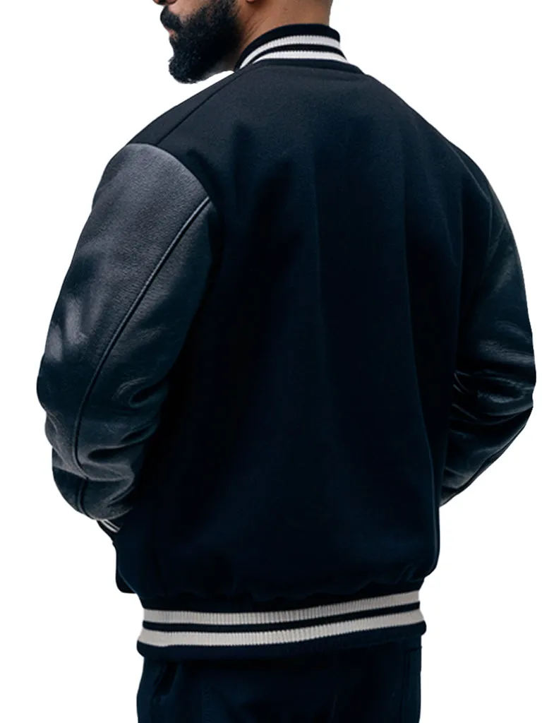 Men's Centineo The Perfect Date Black Varsity Jacket