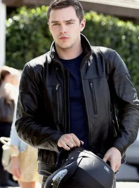 NICHOLAS HOULT Leather Jacket | men celebrity leather jacket by the jacket seller