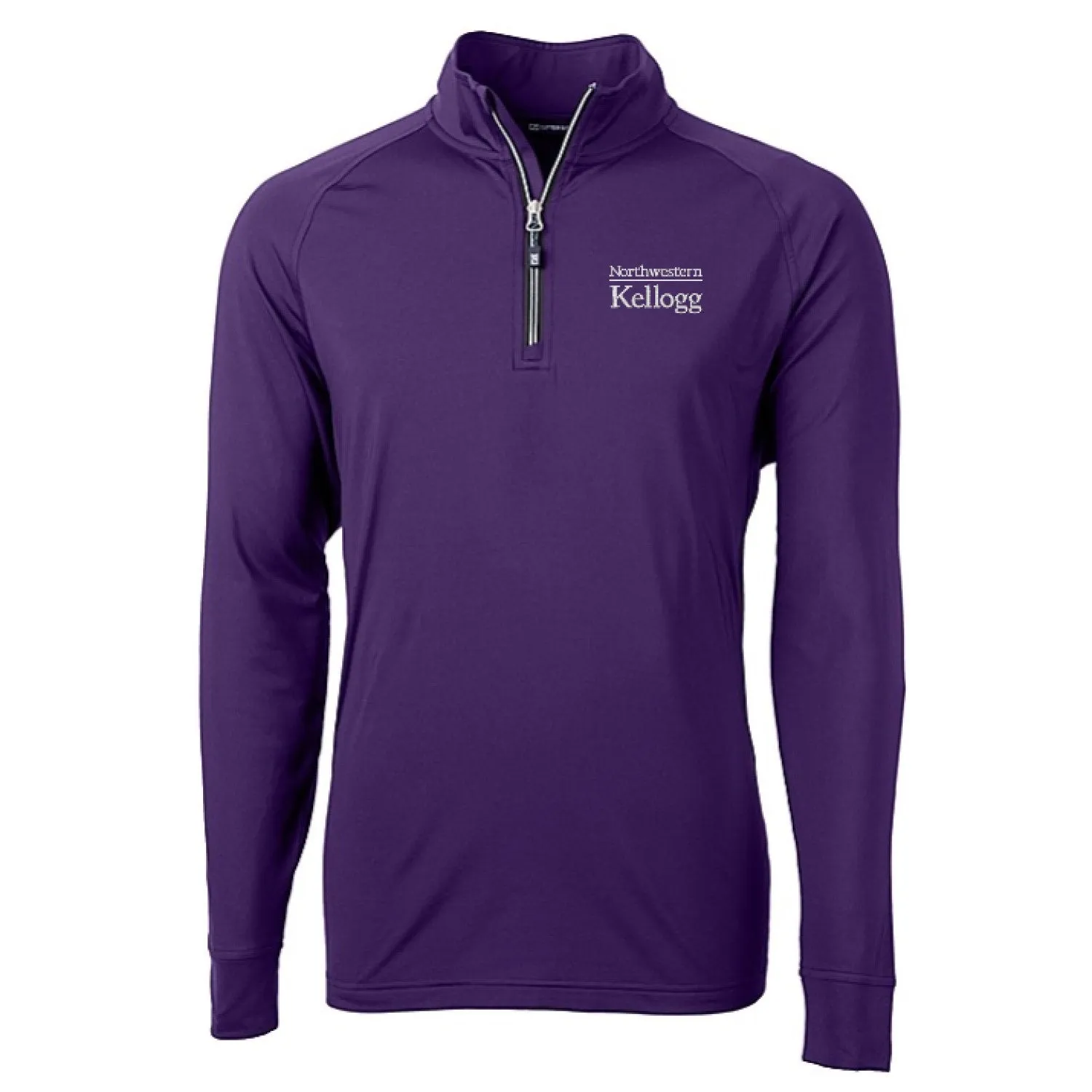 Northwestern Wildcats Men's Cutter &amp; Buck Kellogg Eco Knit Quarter-Zip Pullover