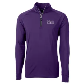 Northwestern Wildcats Men's Cutter &amp; Buck Kellogg Eco Knit Quarter-Zip Pullover