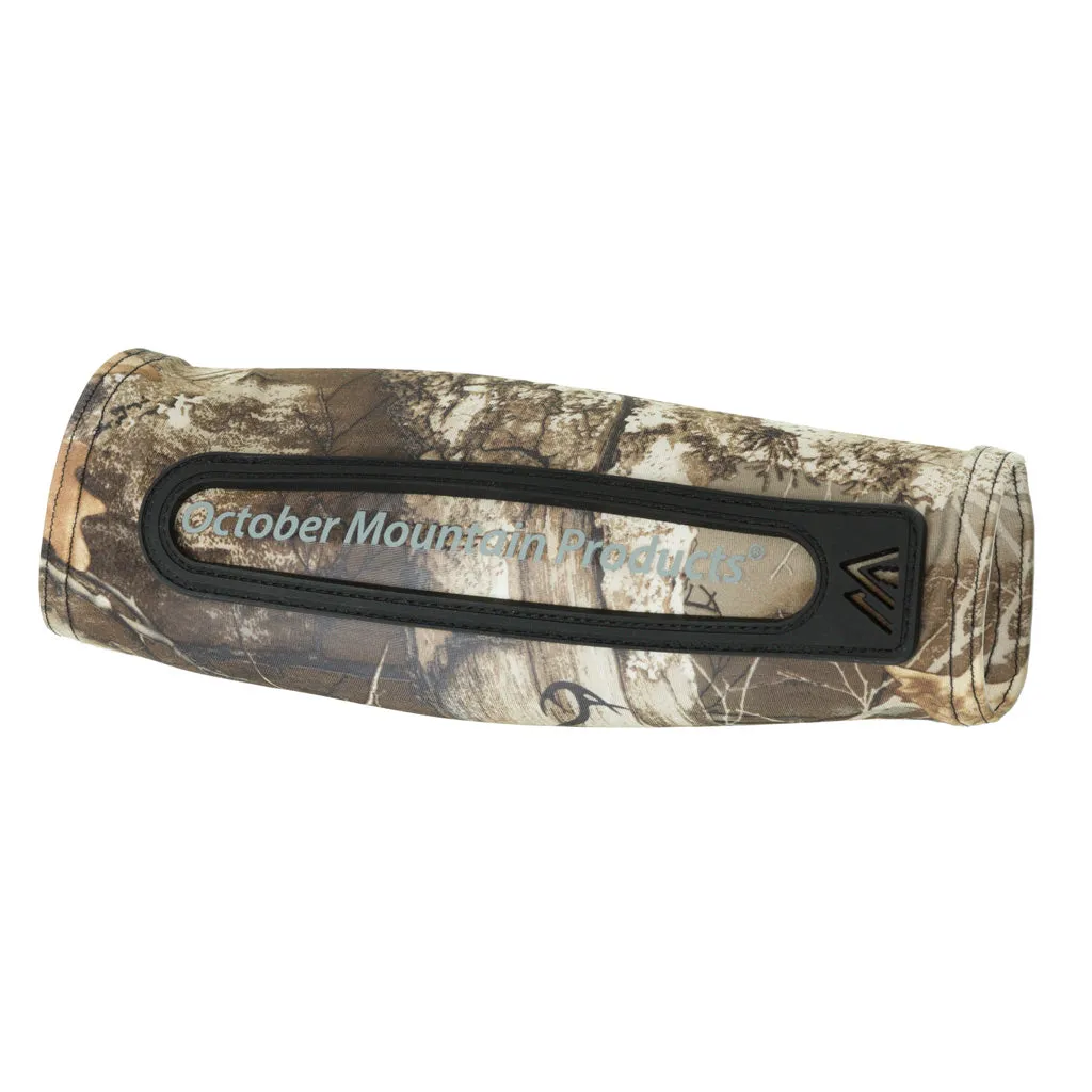 October Mountain Compression Arm Guard Realtree Edge Jacket Fit