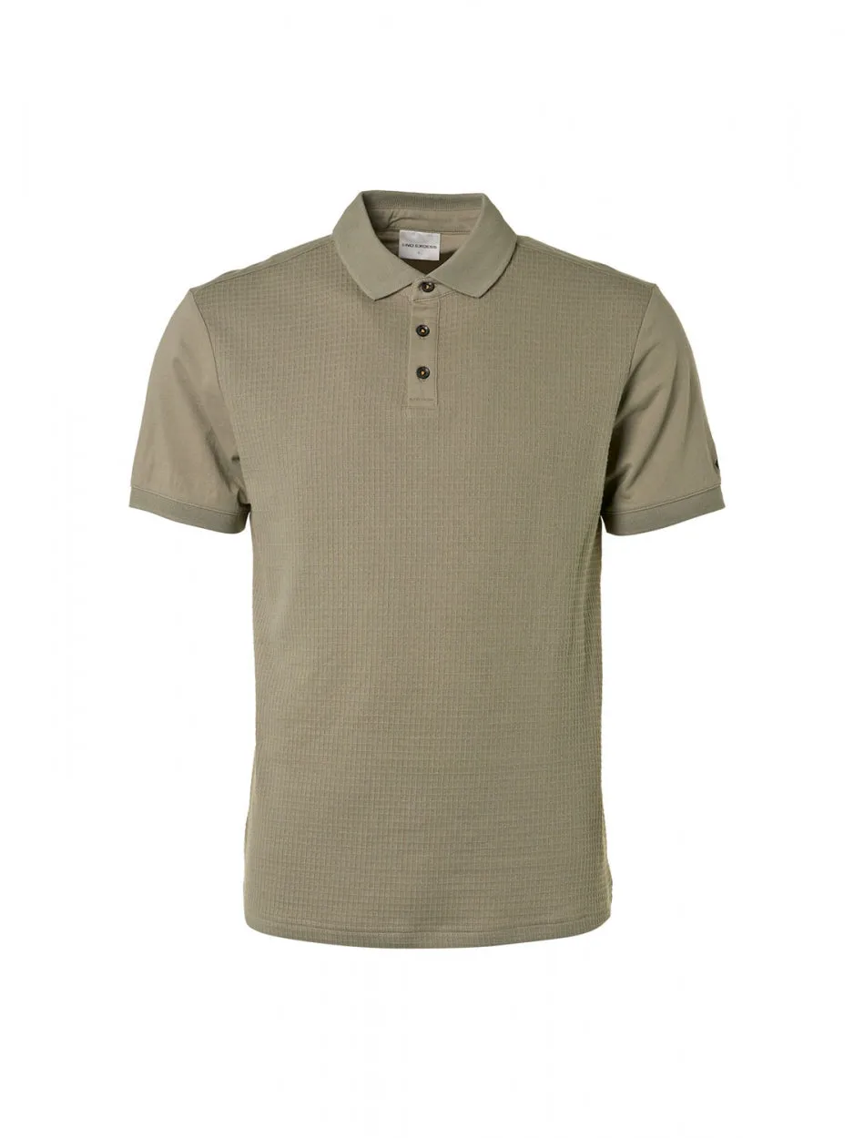 Polo Solid Jacquard With Jersey | Light Army