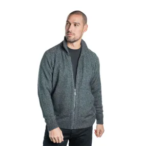 Premium Possum and Merino Wool - Chevron Zip Jacket