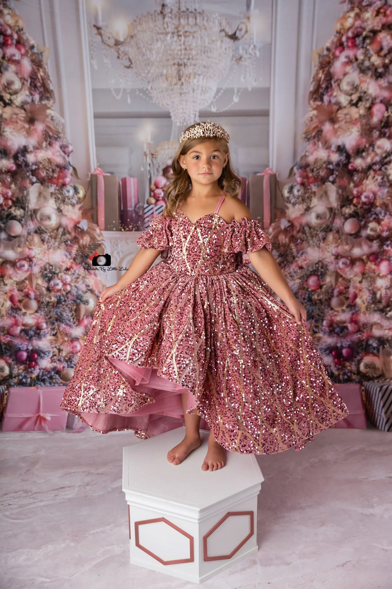 "Nutcracker" - Pink High low Dress  ( 6 Year - Petite 7 Year)