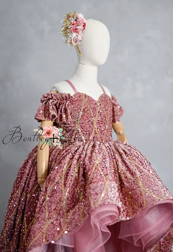 "Nutcracker" - Pink High low Dress  ( 6 Year - Petite 7 Year)