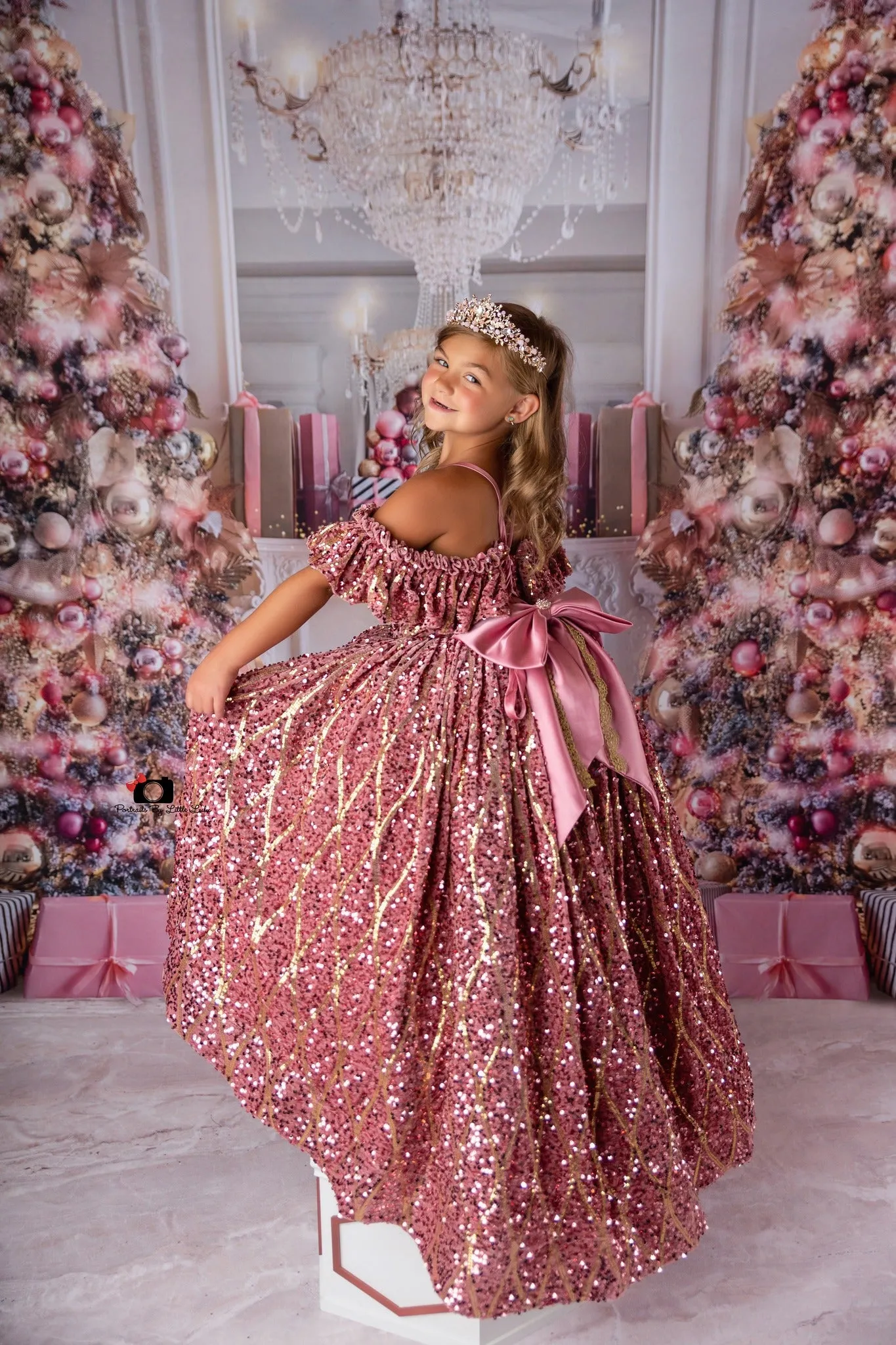 "Nutcracker" - Pink High low Dress  ( 6 Year - Petite 7 Year)