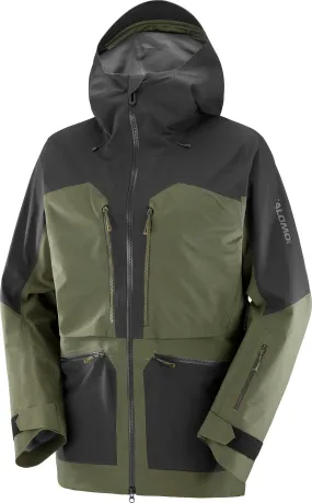 Salomon Men&#x27;s S/Lab QST GORE-TEX Pro Jacket Olive Night/Deep Black | Buy Salomon Men&#x27;s S/Lab QST GORE-TEX Pro Jacket Olive Night/Deep Black here | Outnorth