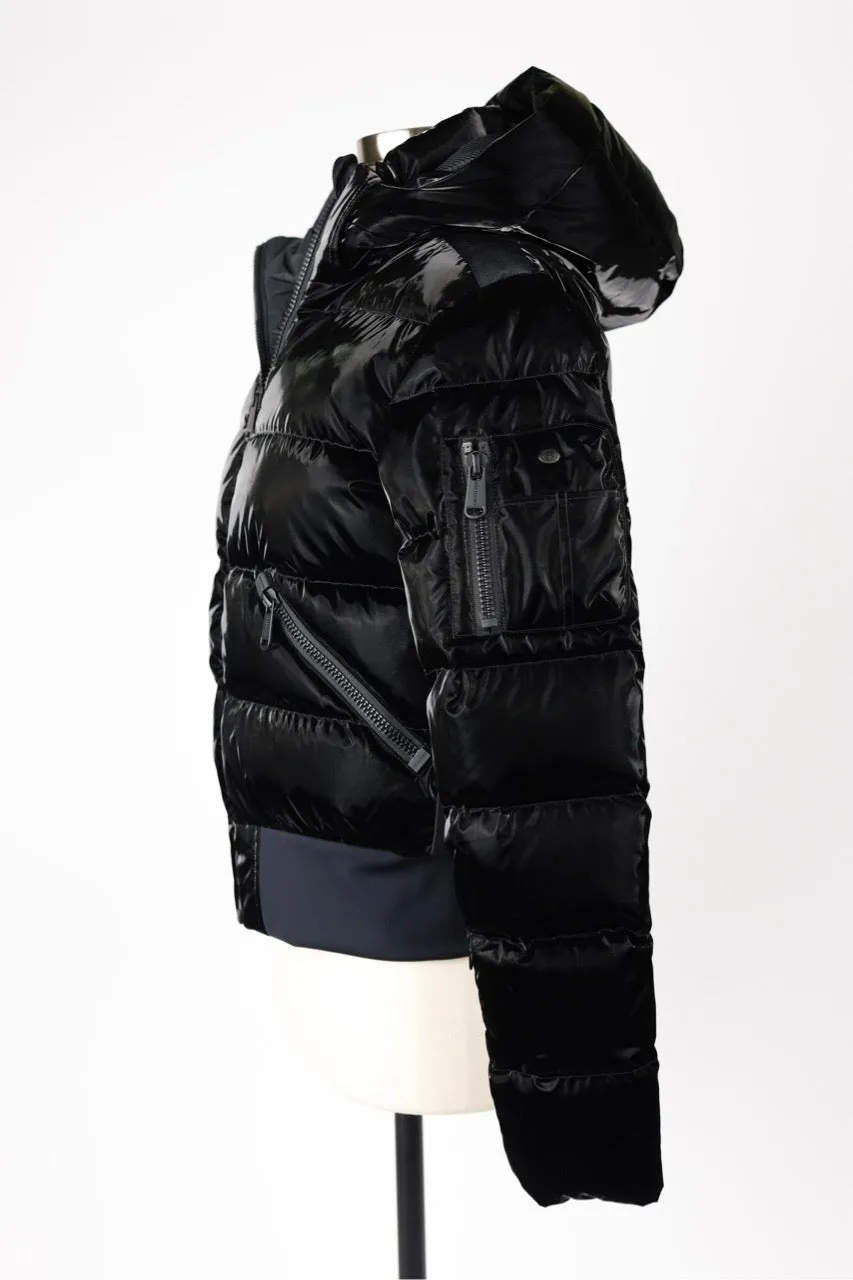 Short Glossy Puffer Jacket