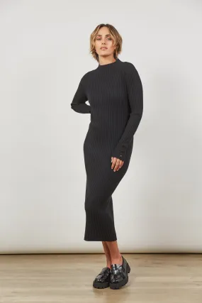 SKYLINE KNIT DRESS ONYX