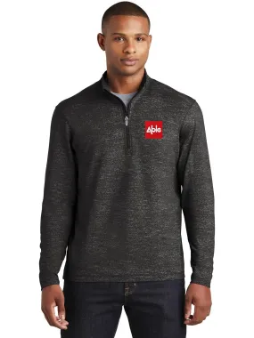 Sport-Tek Sport-Wick Stretch Reflective Heather 1/2-Zip Pullover