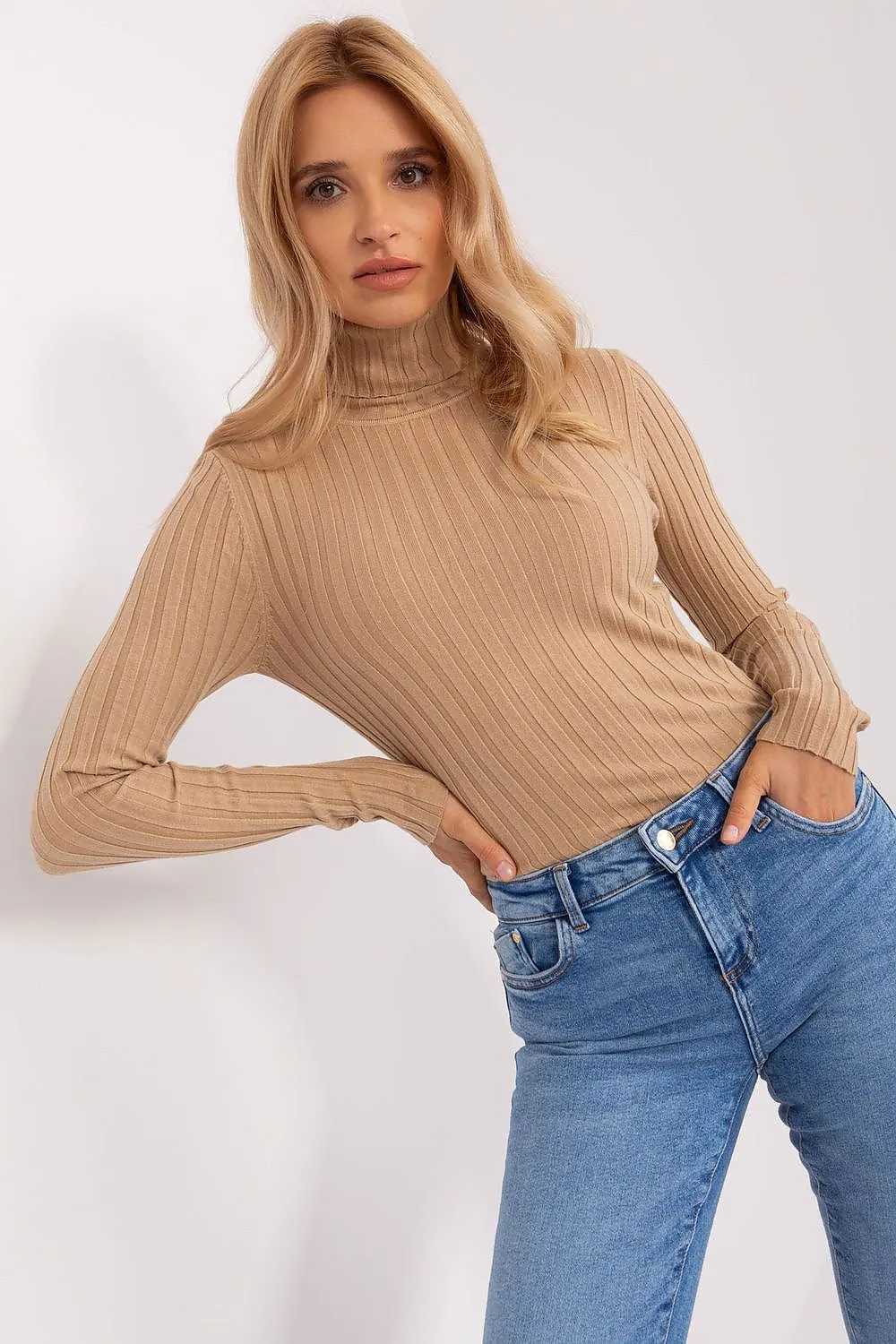 Turtleneck Sweater Camel