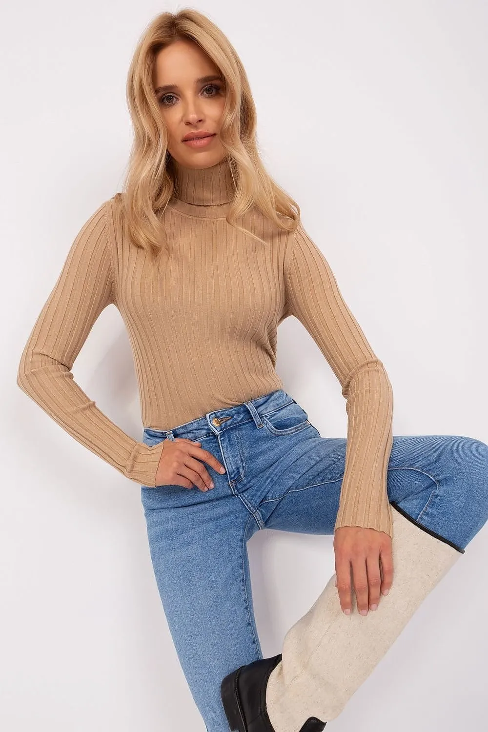 Turtleneck Sweater Camel