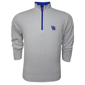 University of Kentucky Performance State Quarter-Zip in White/Blue/Grey by Horn Legend