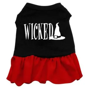 Wicked Screen Print Dress Black with Red XXL (18)