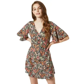 Women's Floral Casual Dress,Multi